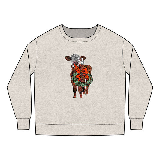 Moo-ey Christmas Toddler/Kids Sweatshirt