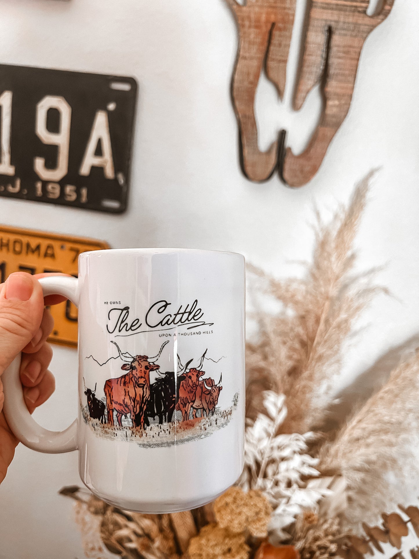 He Owns the Cattle Upon a Thousand Hills Mug